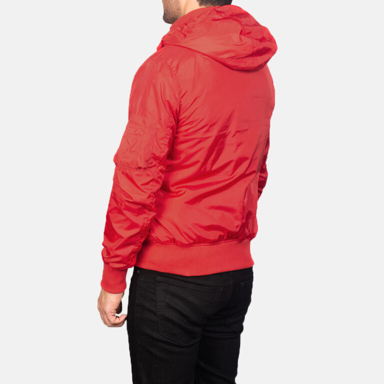 Mens Hanklin Ma-1s Red Hooded Bomber Jacket0919-8-1599813322928